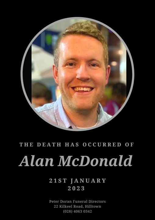 McDONALD Alan Death Notice Funeral Arrangements Safely Home